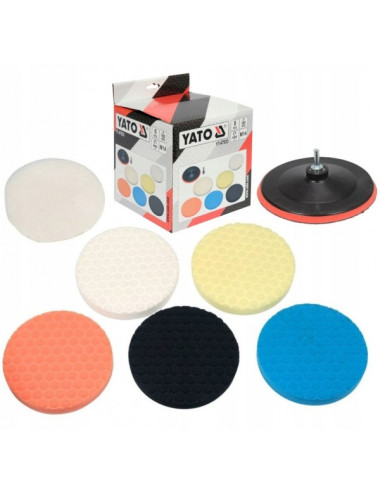 YATO ZESTAW DO POLEROWANIA 180mm, M14, 8szt.