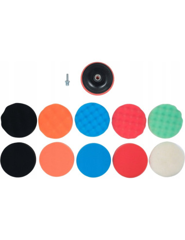 YATO ZESTAW DO POLEROWANIA 125mm, M14, 12szt.