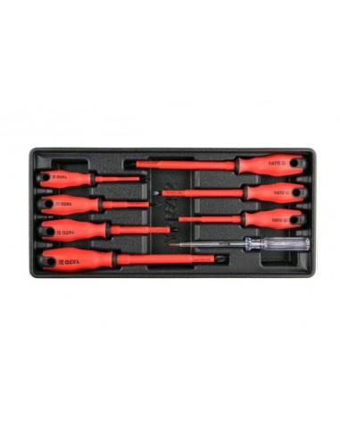 YATO WKRĘTAKI IZOLOWANE KOMPLET 8 elem. WKŁAD DO SZAFKI  YT-55462