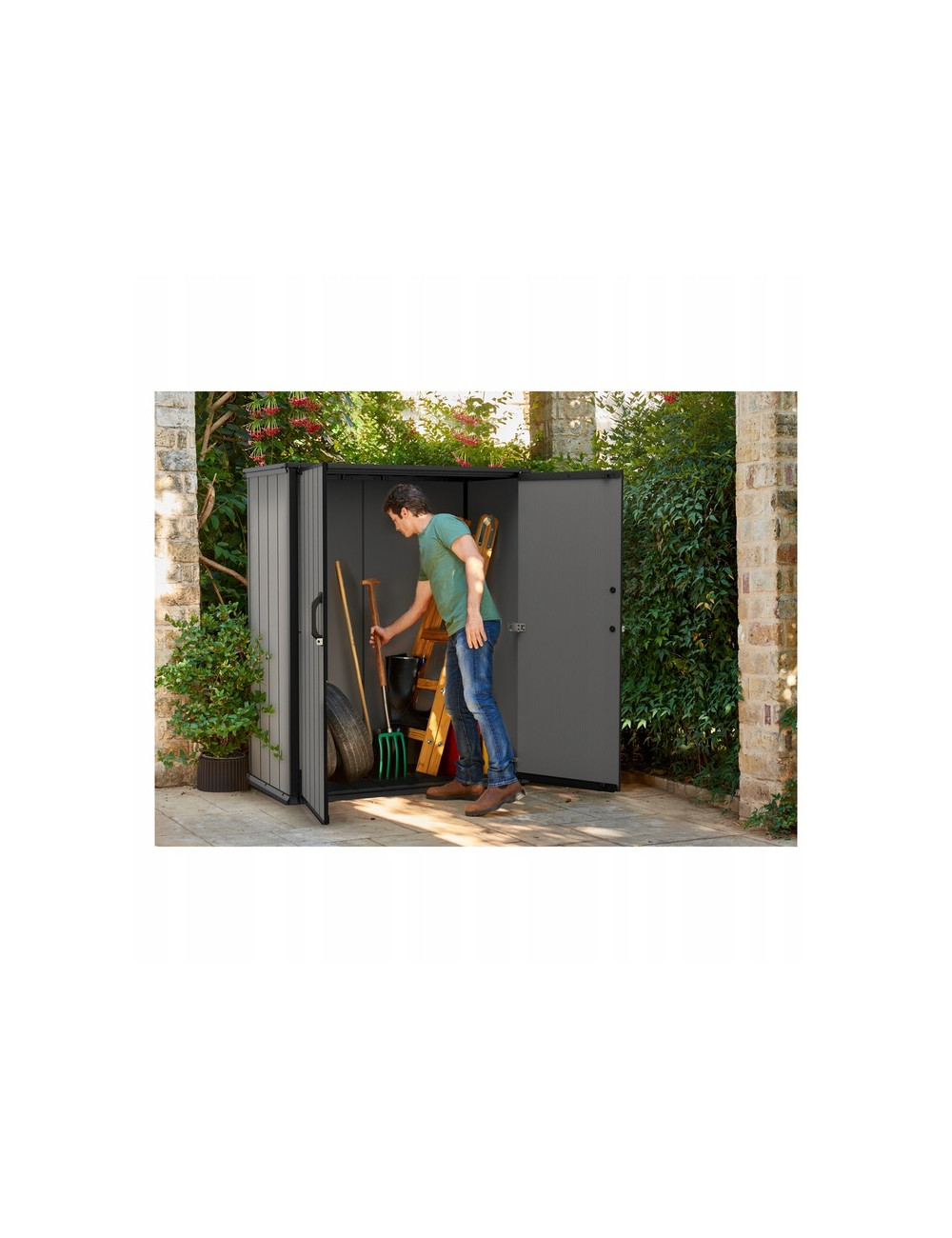 DOMEK SCHOWEK OGRODOWY KETER 140x73,6x170,4cm Premier TALL