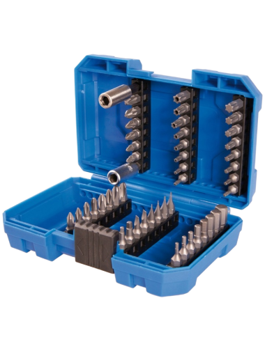 ZESTAW BITÓW 1/4" 49cz. KING TONY Z UCHWYTEM 2141 + 750-50A, PŁASKIE, PH, PZ, HEX, TORX Z OTWOREM, KWADRAT