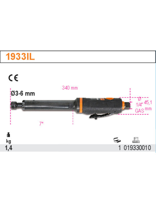 BETA SZLIFIERKA PROSTA PNEUMATYCZNA DŁUGA 1933IL