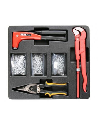 YATO KLUCZ DO RUR / NOŻYCE DO BLACHY /NITOWNICA / NITY , WKŁAD DO SZAFKI