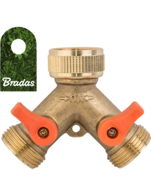 TRÓJNIK MOSIĘŻNY GW3/4" x 2 GZ3/4" ZAWORY KULOWE