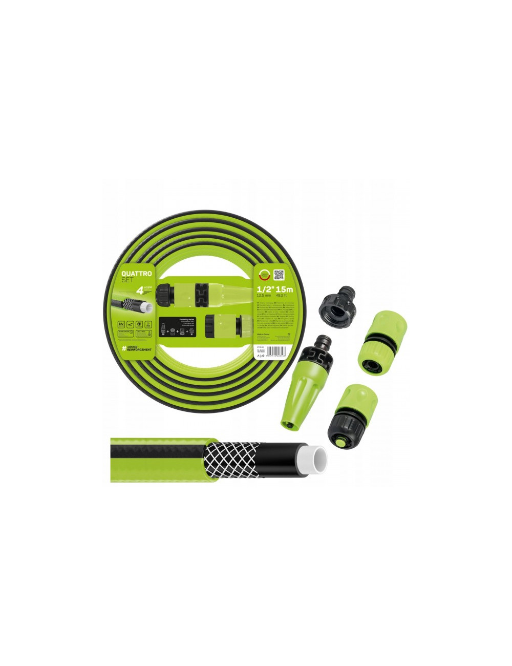 ZESTAW ZRASZAJĄCY 15m CELLFAST QUATTRO 1/2"
