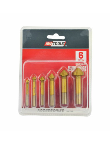 AWTOOLS POGŁĘBIACZ STOŻKOWY KPL. 6cz. 6,3-20,5