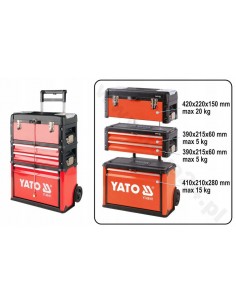 YATO WÓZEK NARZĘDZIOWY MODUŁOWY 3-CZĘŚCIOWY 09101