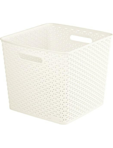 CURVER KOSZYK KWADRATOWY 25L KREMOWY