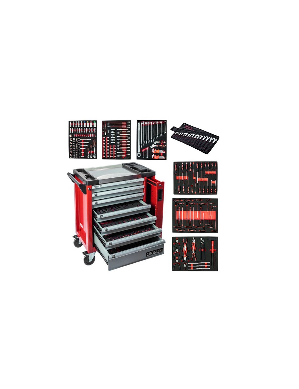 GROSLEY WÓZEK WARSZTATOWY 7-SZUFLAD 298el.