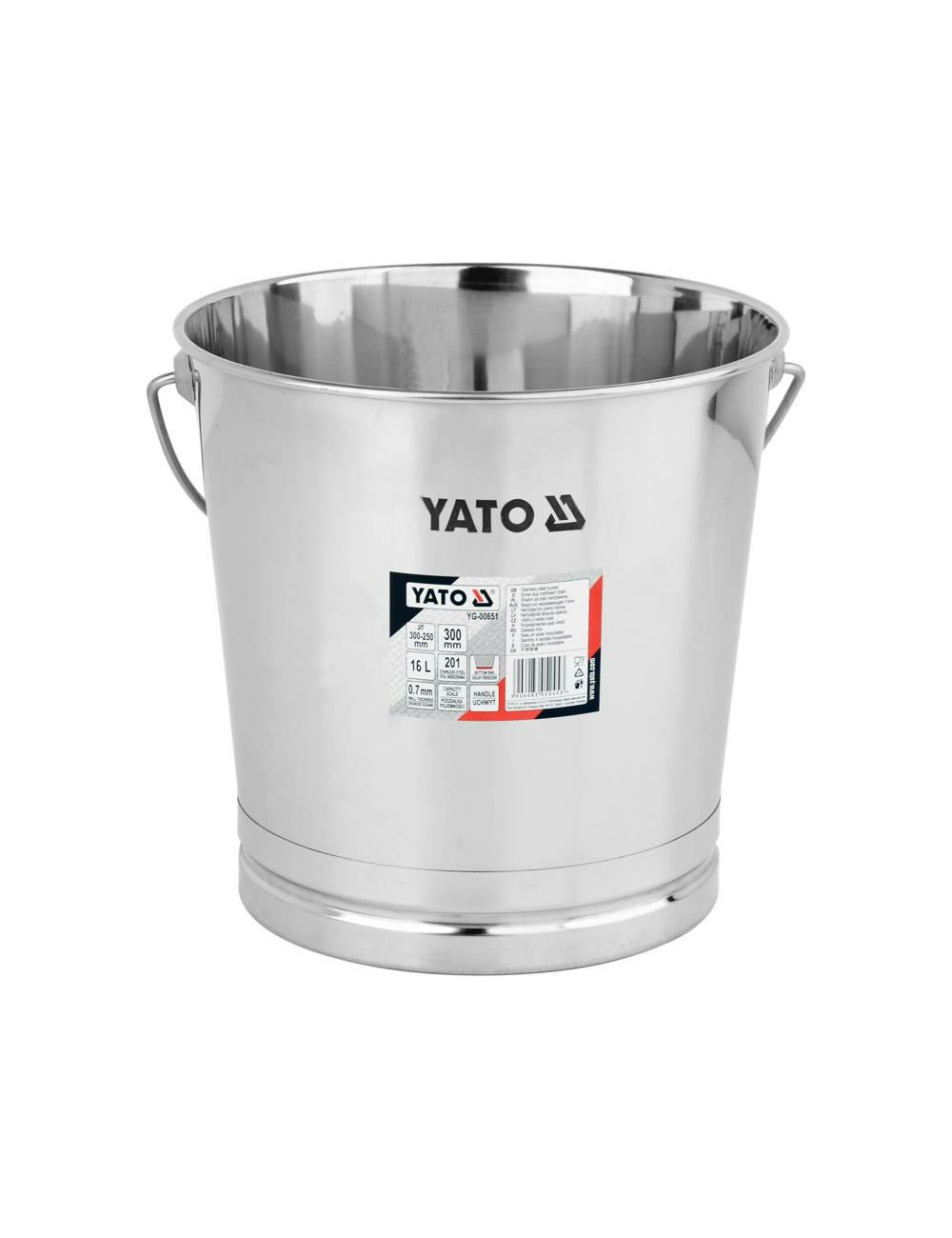 YATO WIADRO ZE STALI NIERDZEWNEJ 16L