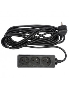 VOREL PRZEDŁUŻACZ UZIEMIONY 3 - GNIAZDA 3,0m CZARNY   72616