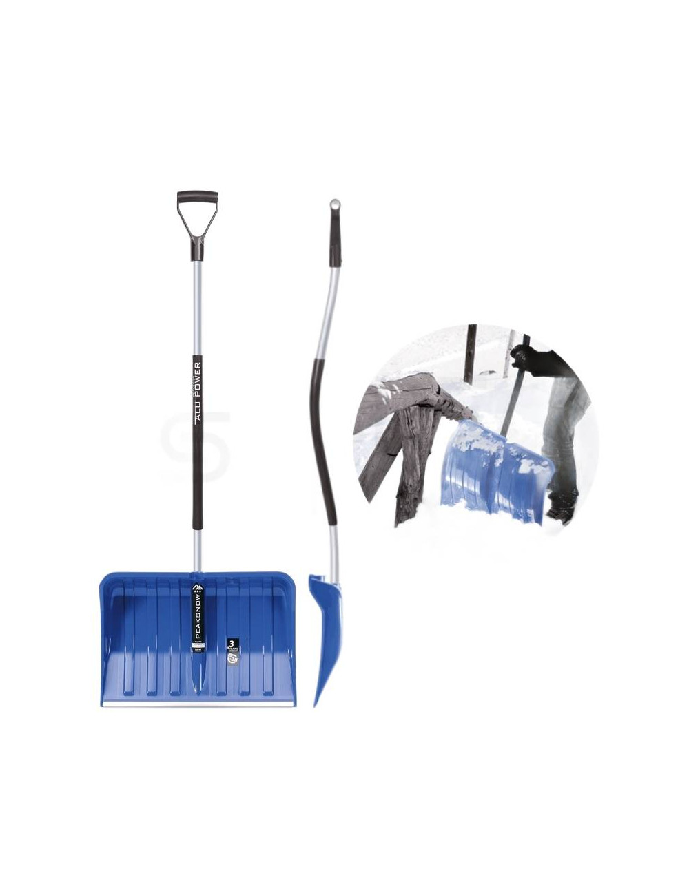 PROSPERPLAST ŁOPATA DO ŚNIEGU ALUTUBE ERGO NIEBIESKA