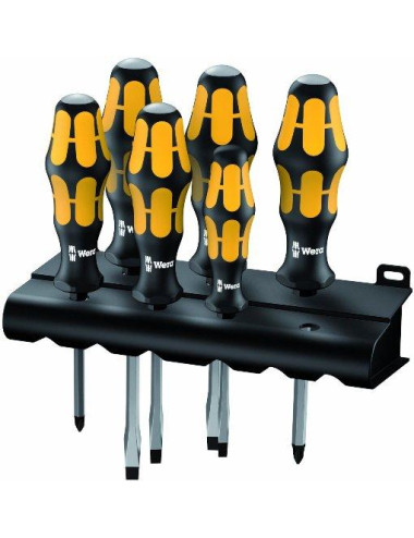 WERA ZESTAW WKRĘTAKÓW 6szt. 932 6 KRAFTFORM PLUS WIESZAK