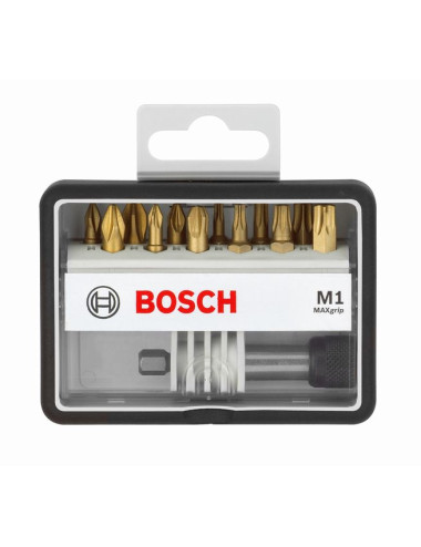 BOSCH ZESTAW KOŃCÓWEK WKRĘCAJĄCYCH 13szt M1 MAXGRIP