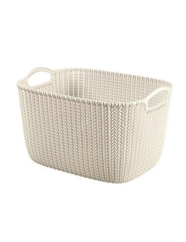 CURVER KOSZYK PROSTOKĄTNY L 19L KREMOWY