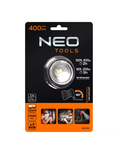 LATARKA CZOŁOWA LED 400 LUM NEO TOOLS
