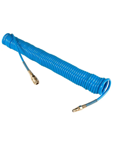 AIRPRESS WĄŻ SPIRALNY PU 12mmx8mmx 5m UZBROJONY
