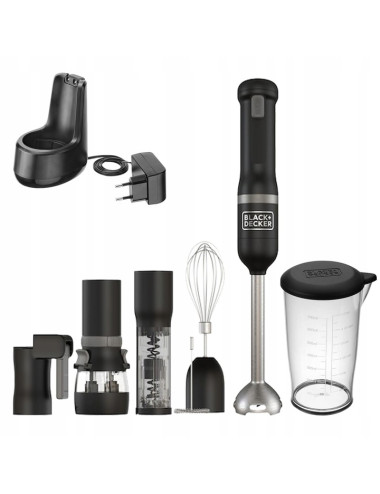 Black&amp;Decker BCKM1016KSB-QW akumulatorowy blender ręczny 700ml 7,2V 2,0Ah Li-Ion 6 w 1