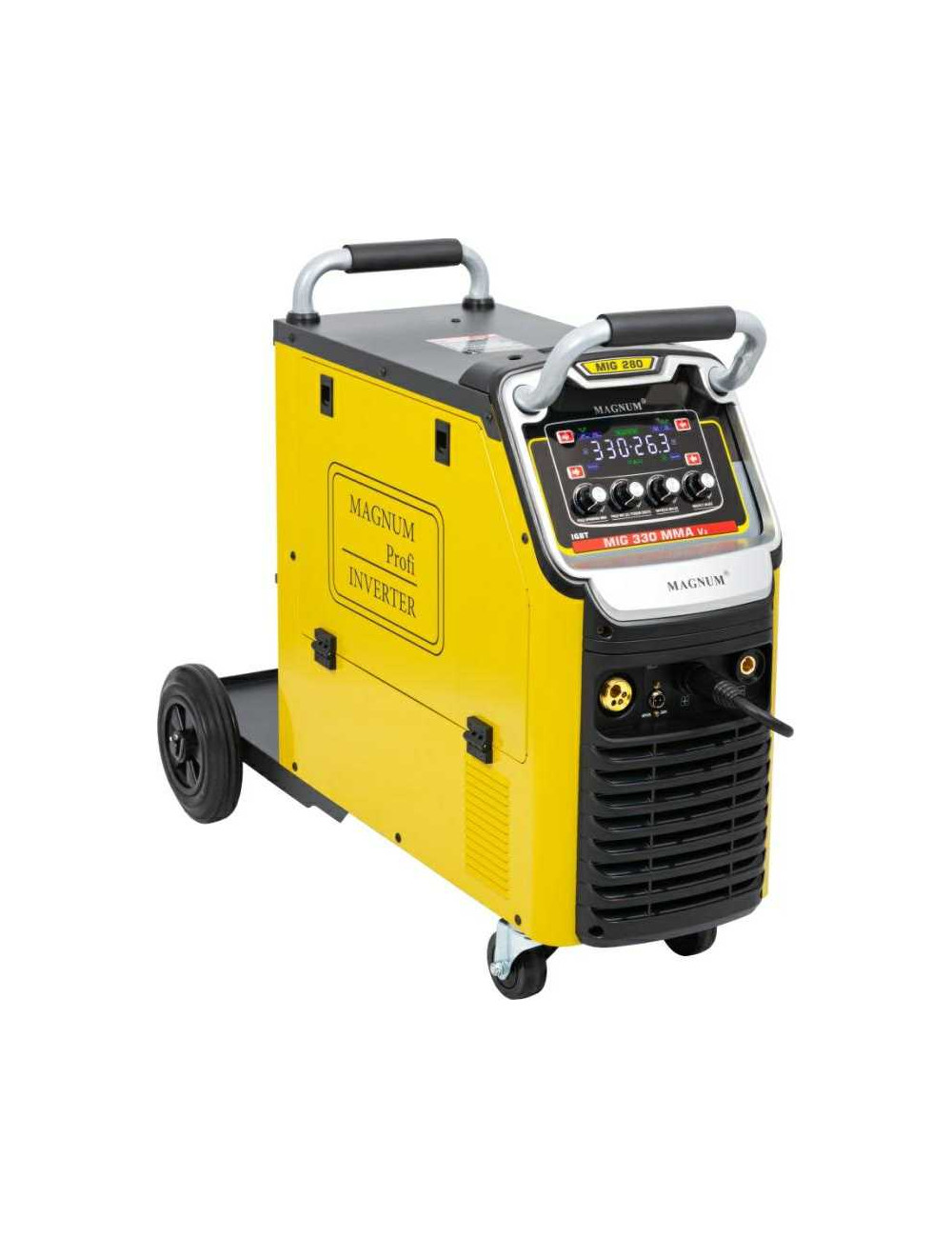 SPAWARKA INWERTEROWA MIG-330 MMAV2 IGBT 4X4, 330A 60%, 400V, MB24 5, GP50, MIT, KABLE,MMA,WĘŻYK,W16 5P