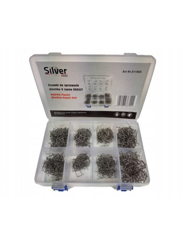 ZSZYWKI DO ZGRZEWAREK PLASTIKU 800szt. MIX SILVER