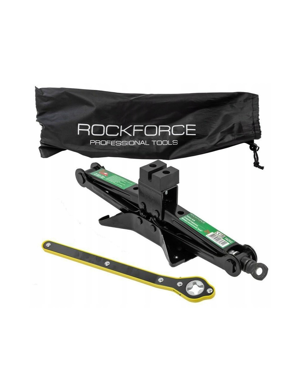 ROCKFORCE PODNOŚNIK TRAPEZOWY 2000kg + KLUCZ GRZECHOTKA