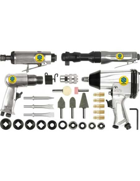 VOREL ZESTAW NARZĘDZI PNEUMATYCZNYCH 33 elem.