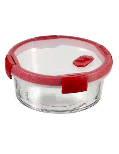 CURVER POJEMNIK COOK OKRĄGŁY 0,6L TRANSPARENTNY CZERWONY