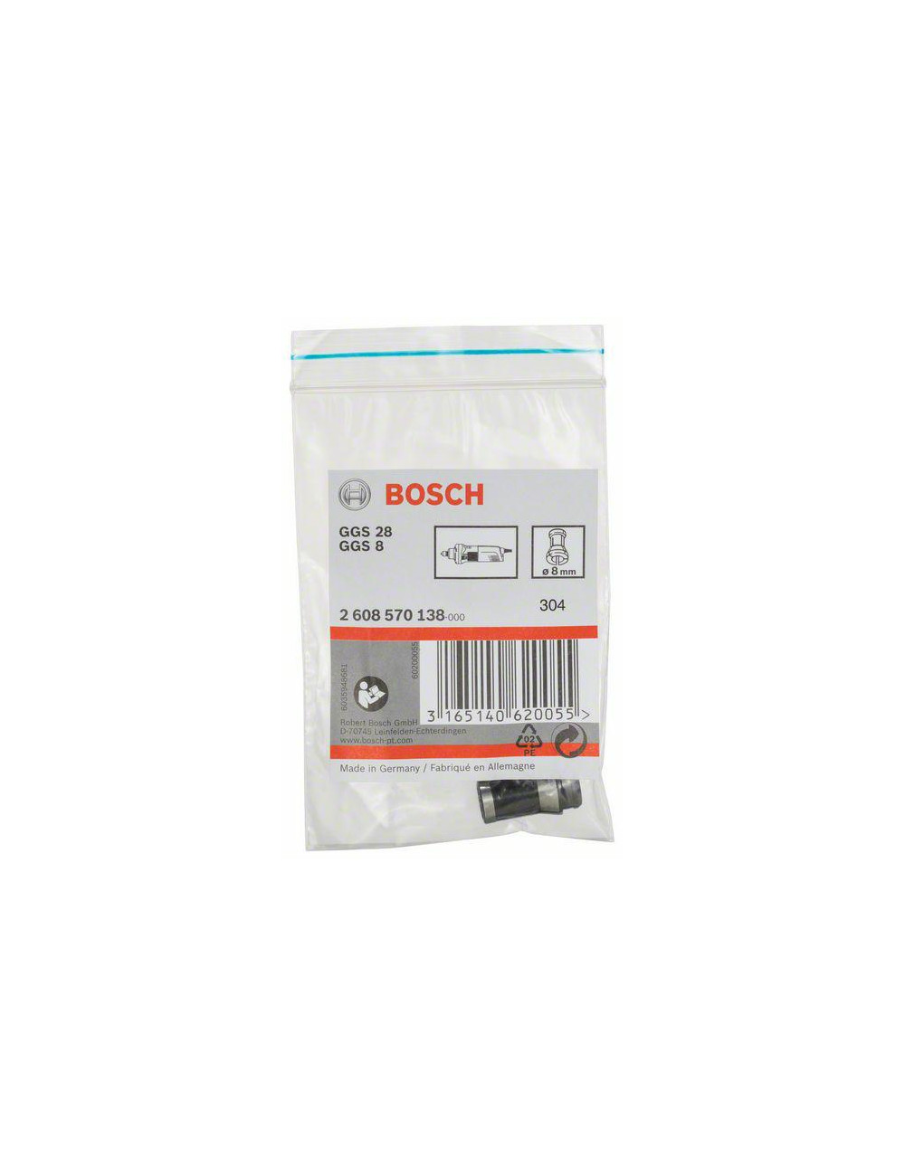 BOSCH TULEJA ZACISKOWA B NAKR 8mm DO GGS 28