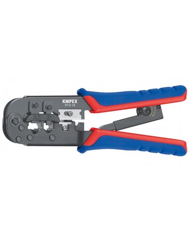 KNIPEX SZCZYPCE DO ZAGNIATANIA DŹWIGNIOWE DO WTYKÓW TELEFONICZNYCH TYPU RJ 11/12 / RJ 45