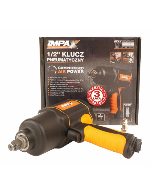 PNEUMATYCZNY KLUCZ UDAROWY 1/2"  800Nm IMPAX