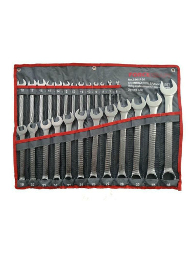 FORSAGE ZESTAW KLUCZE PŁASKO OCZKOWE KOMPLET 25el 6 - 36mm