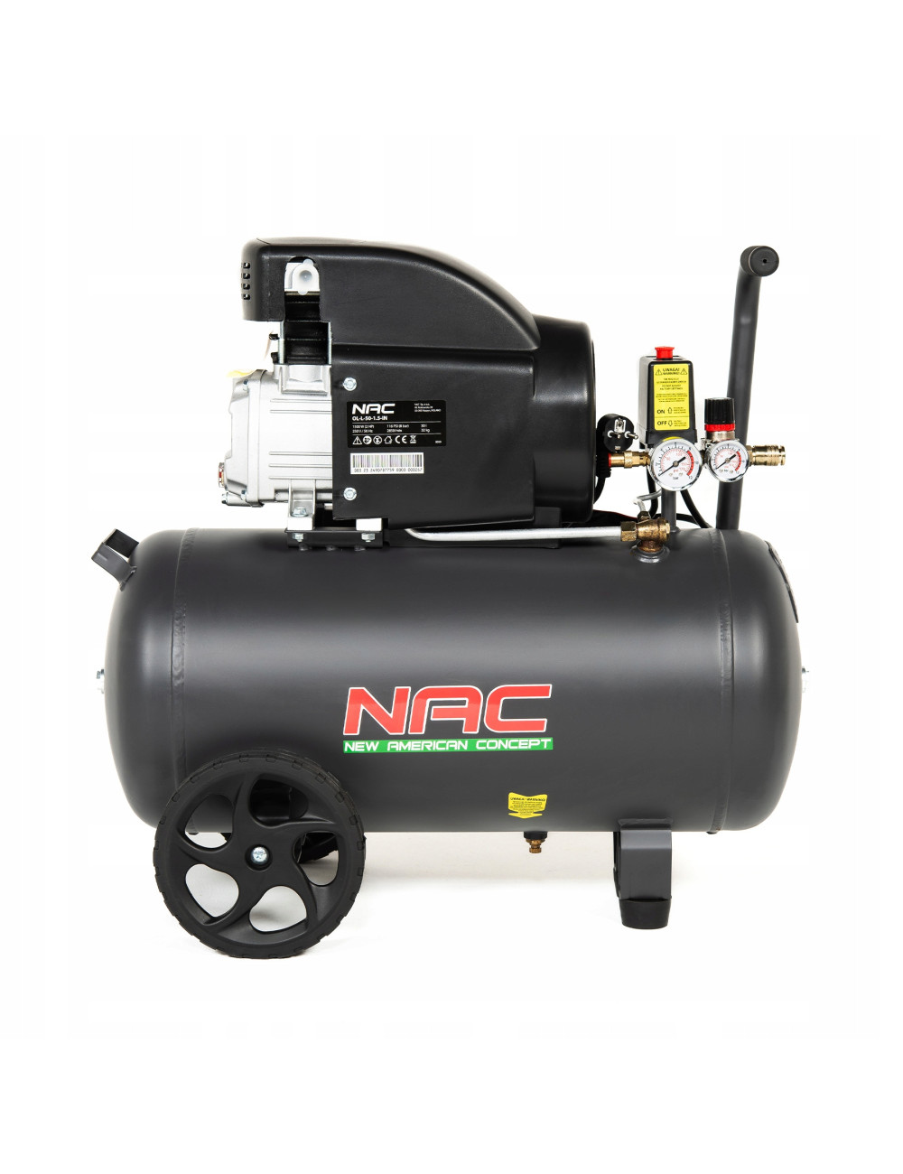 NAC SPRĘŻARKA OLEJOWA 50L 1,5kW 8 BAR