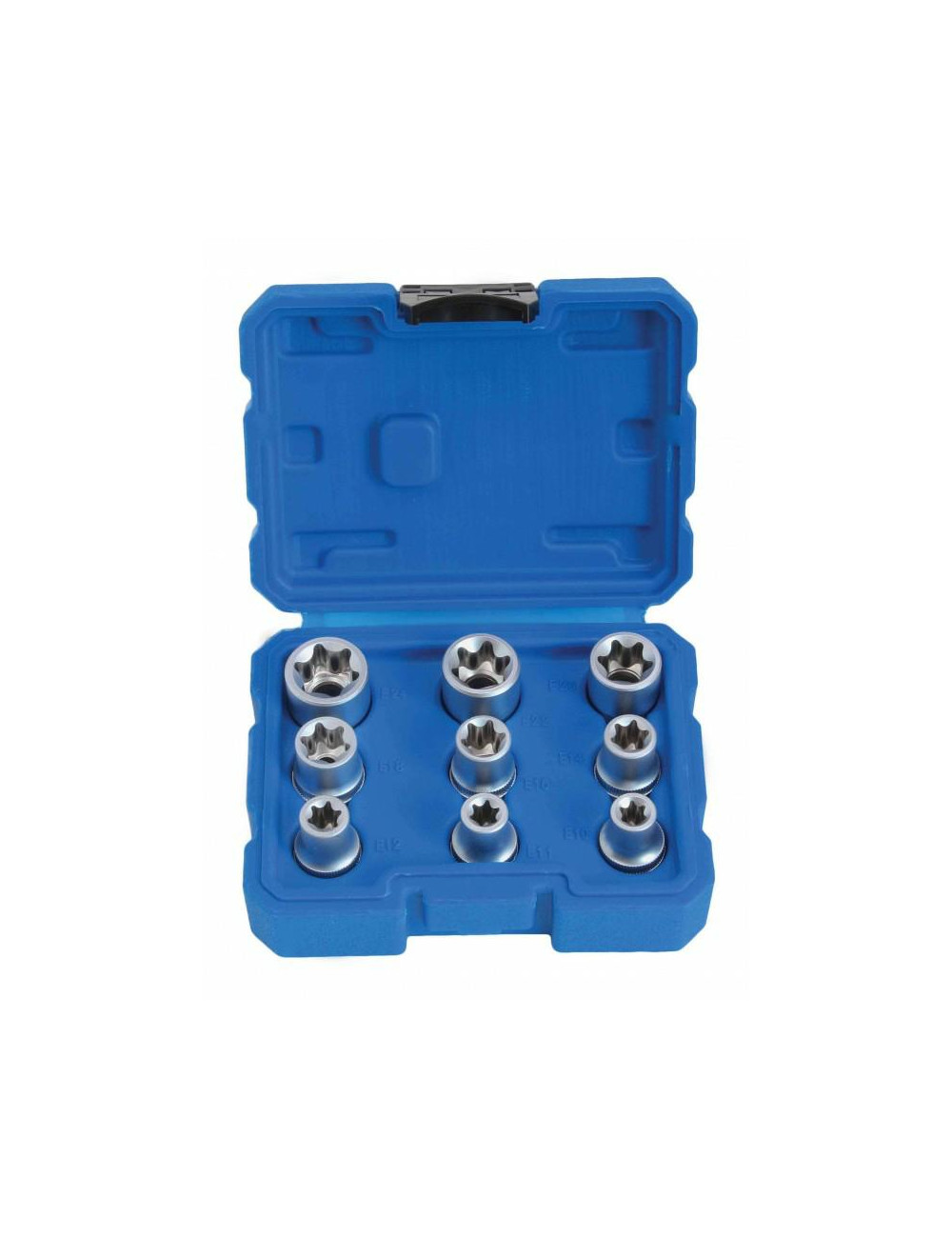 SATRA KLUCZE NASADOWE E-TORX 1/2" 9el.