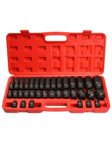 ZESTAW NASADEK UDAROWYCH 1/2" 8-32mm 35cz. MAR-POL