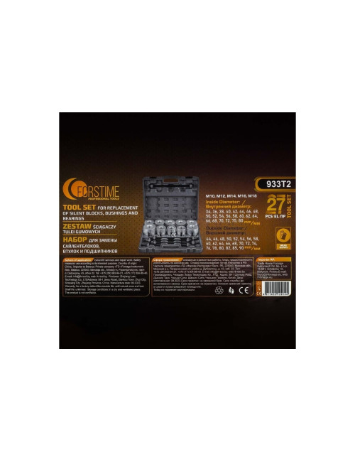 FORSTIME ZESTAW ŚCIĄGACZY TULEI WAHACZA, ŁOŻYSK 27el.