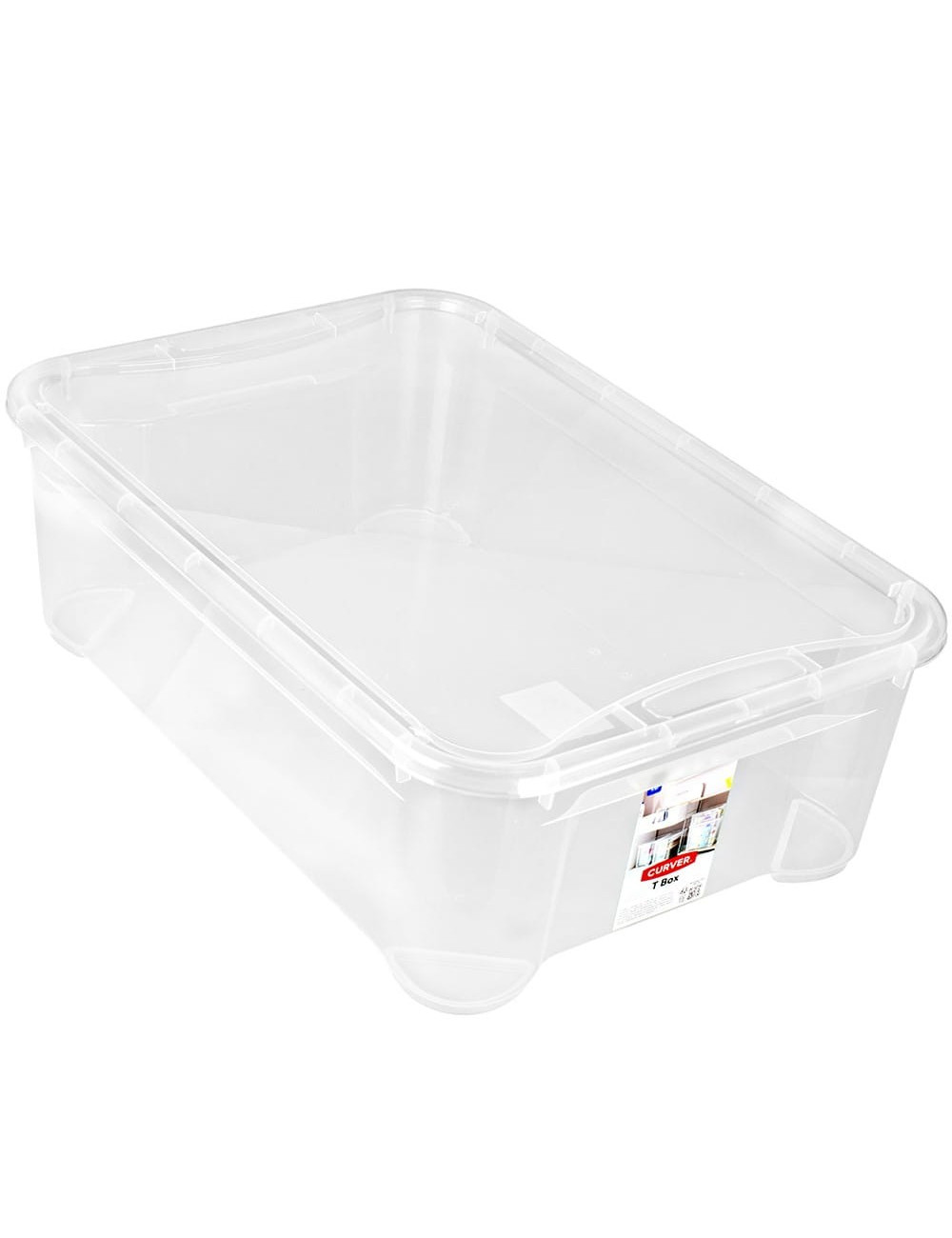 CURVER POJEMNIK Z PRZYKRYWKĄ 32L TRANSPARENTNY