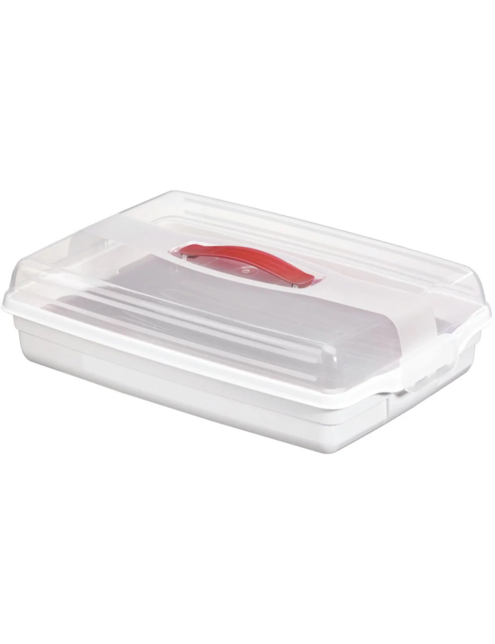 CURVER POJEMNIK PROSTOKĄTNY DUŻY TRANSPARENTNY BIAŁY