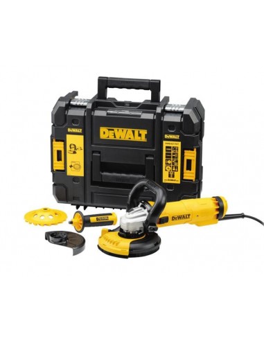 DEWALT SZLIFIERKA KĄTOWA 1200W 125mm WALIZKA TASTAK + OSŁONA DWE46150 + TARCZA DIAMENTOWA DWE4217KT
