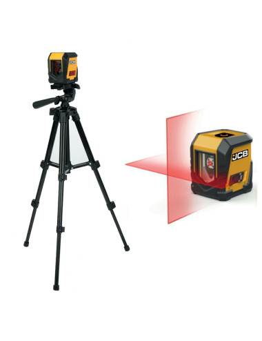 JCB LASER KRZYŻOWY CZERWONA WIĄZKA 10m