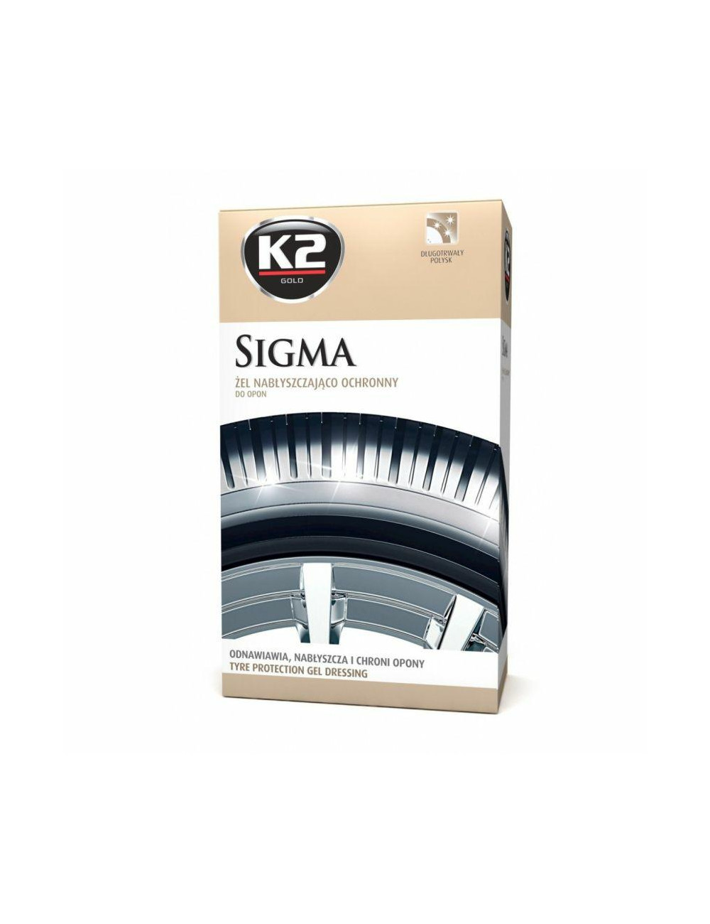 K2 ŻEL NABŁYSZCZAJĄCY OCHRONNNY DO OPON SIGMA + APLIKATOR 500ML