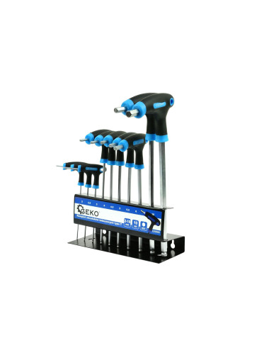 GEKO KLUCZ IMBUS TYP T 2-10mm 10el.+STOJAK