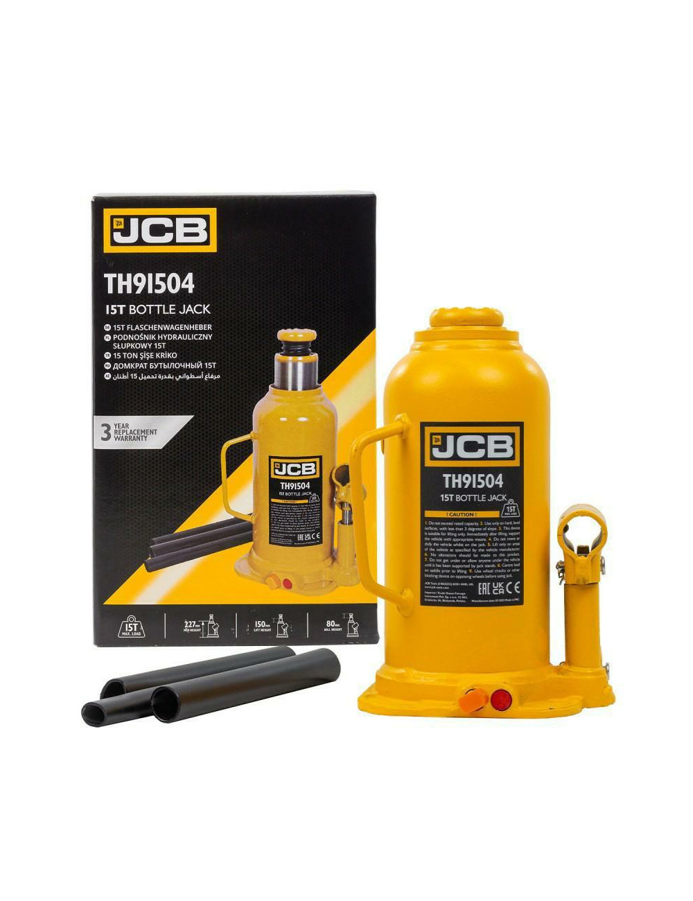 JCB PODNOŚNIK HYDRAULICZNY SŁUPKOWY 15T (H MIN 230mm, H MAX 460mm)