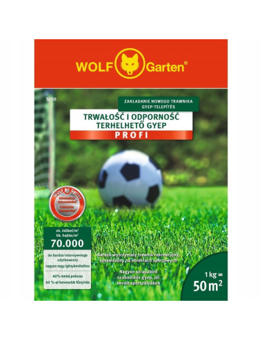 WOLF GARTEN TRAWA PROFI TRWAŁOŚĆ I ODPORNOŚĆ SJ 50m2 OZN. PARTII DE072-343035M