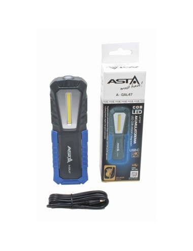 ASTA LAMPA AKUMULATOROWA LED COB 240LM Z MAGNESEM