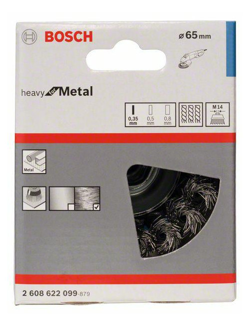 BOSCH SZCZOTKA GARNKOWA 75mm PLECIONA