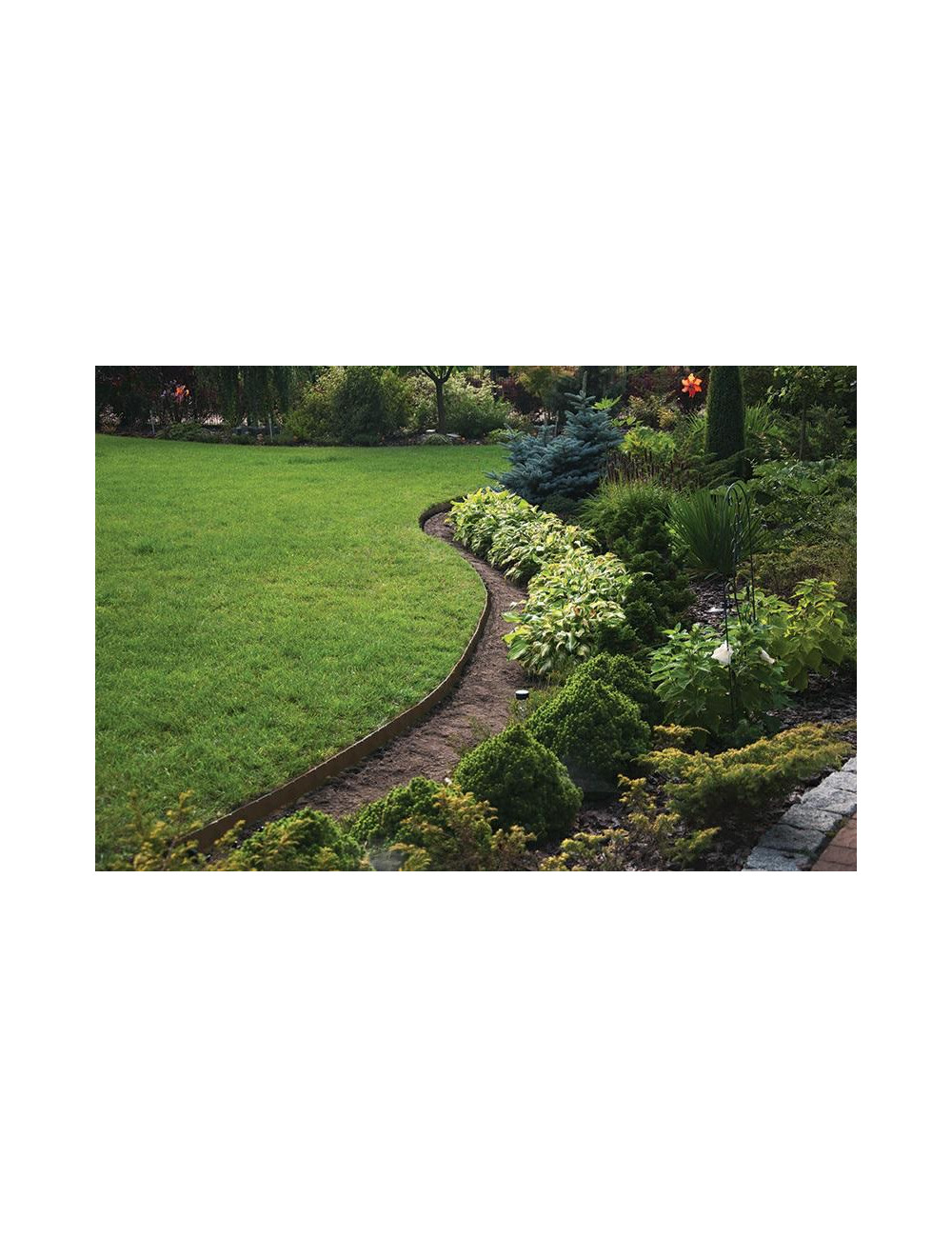 ZESTAW OBRZEŻY TRAWNIKOWYCH 40mm EASY BORDER BRĄZOWE