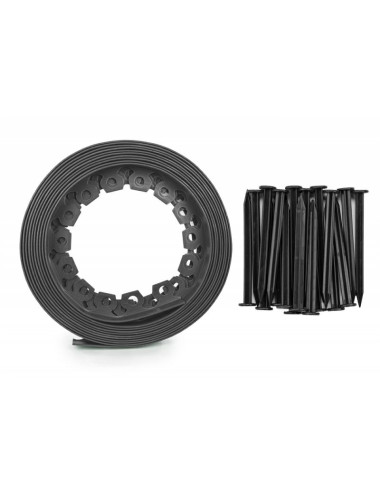 ZESTAW OBRZEŻY TRAWNIKOWYCH 40mm EASY BORDER GRAFITOWE