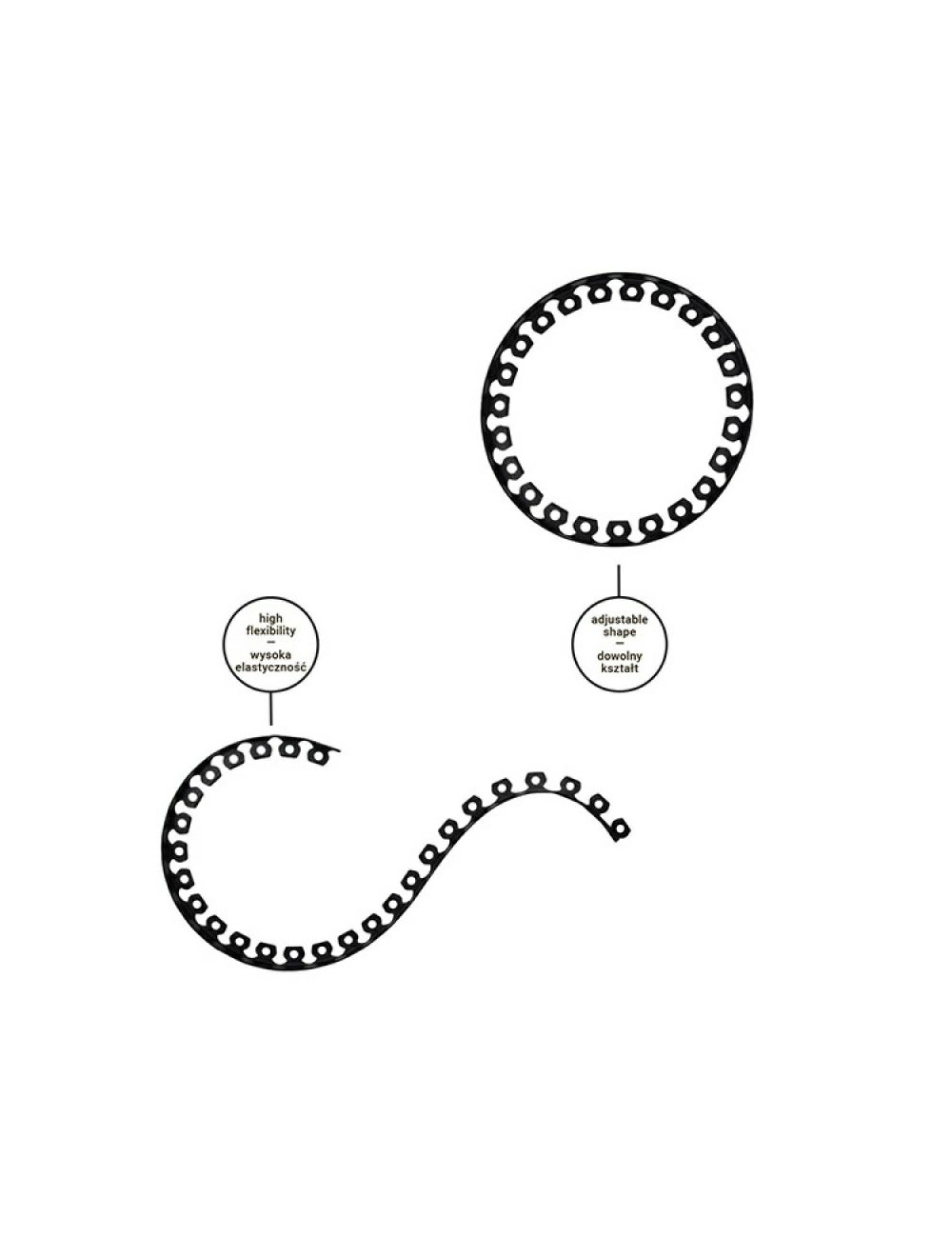 ZESTAW OBRZEŻY TRAWNIKOWYCH 40mm EASY BORDER GRAFITOWE