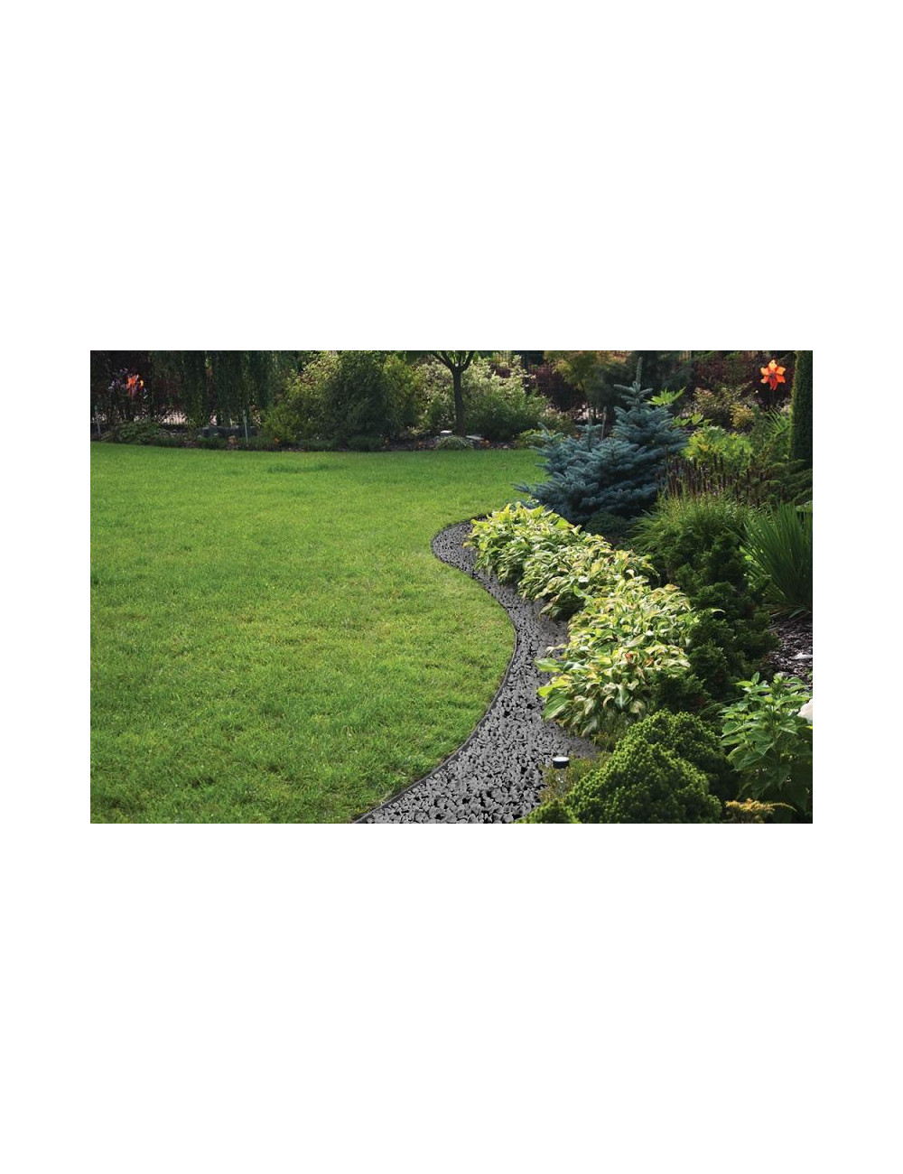 ZESTAW OBRZEŻY TRAWNIKOWYCH 40mm EASY BORDER GRAFITOWE