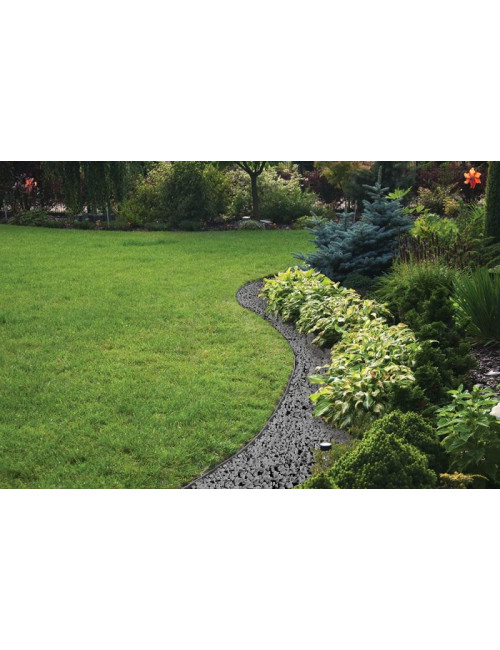 ZESTAW OBRZEŻY TRAWNIKOWYCH 40mm EASY BORDER GRAFITOWE